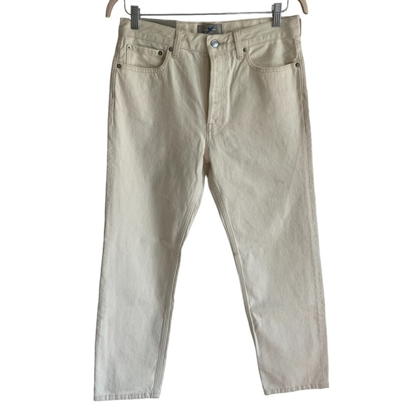 Everlane The Rigid Slouch Jean, Ecru, Size 32 - Picture 7 of 13